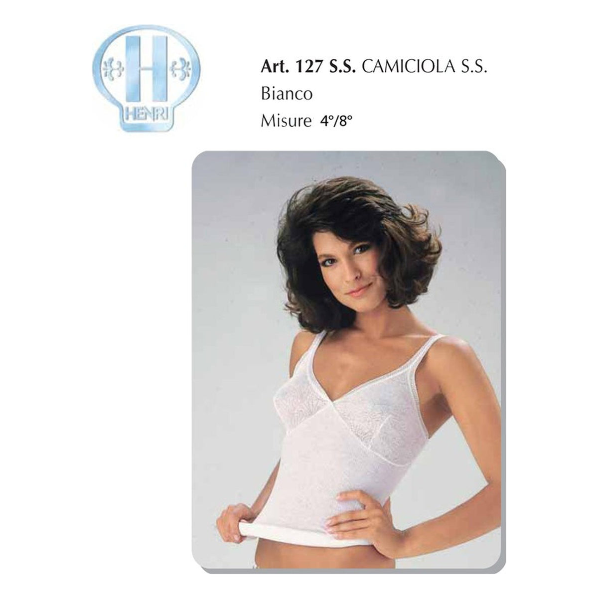 Camiciola Donna S/S Henri art.127 mis.4°/8° pz.6 all'Ingrosso
