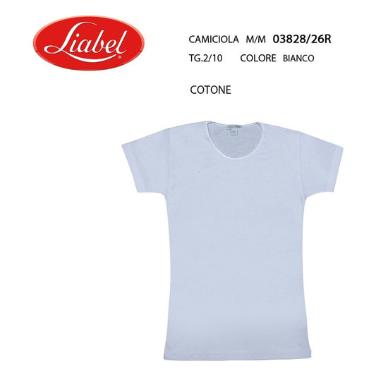 Camiciola m/m bimba Liabel art.03828/26R cotone all'Ingrosso