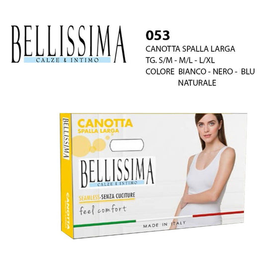 Canotta spalla larga Bellissima art.053 all'Ingrosso