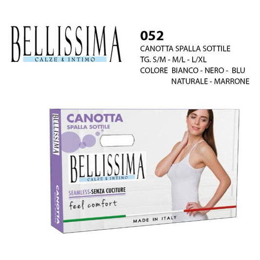 Canotta spalla sottile Bellissima art.52 all'Ingrosso