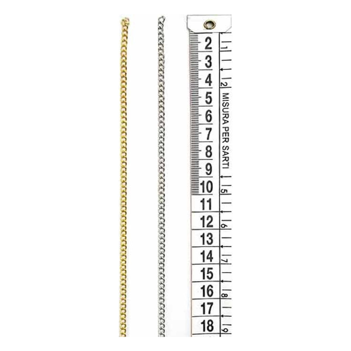 Catena LLR1015 oro argento mt.10 all'Ingrosso