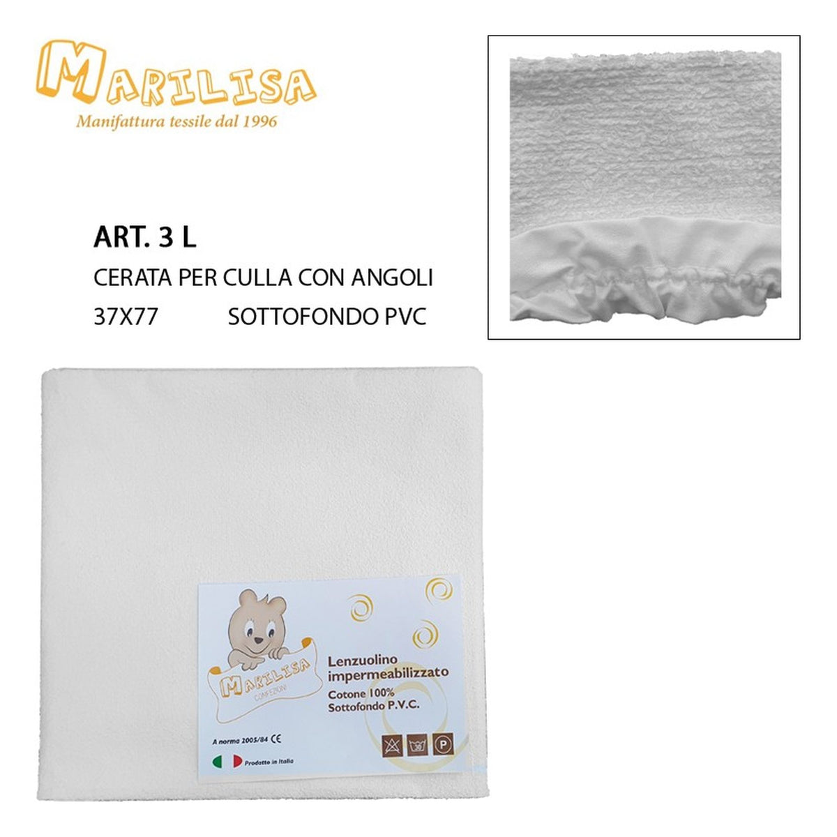 Cerata culla impermeabile Marilisa art.3L all'Ingrosso