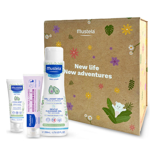 Cofanetto riutilizzabile Mustela con prodotti all'Ingrosso