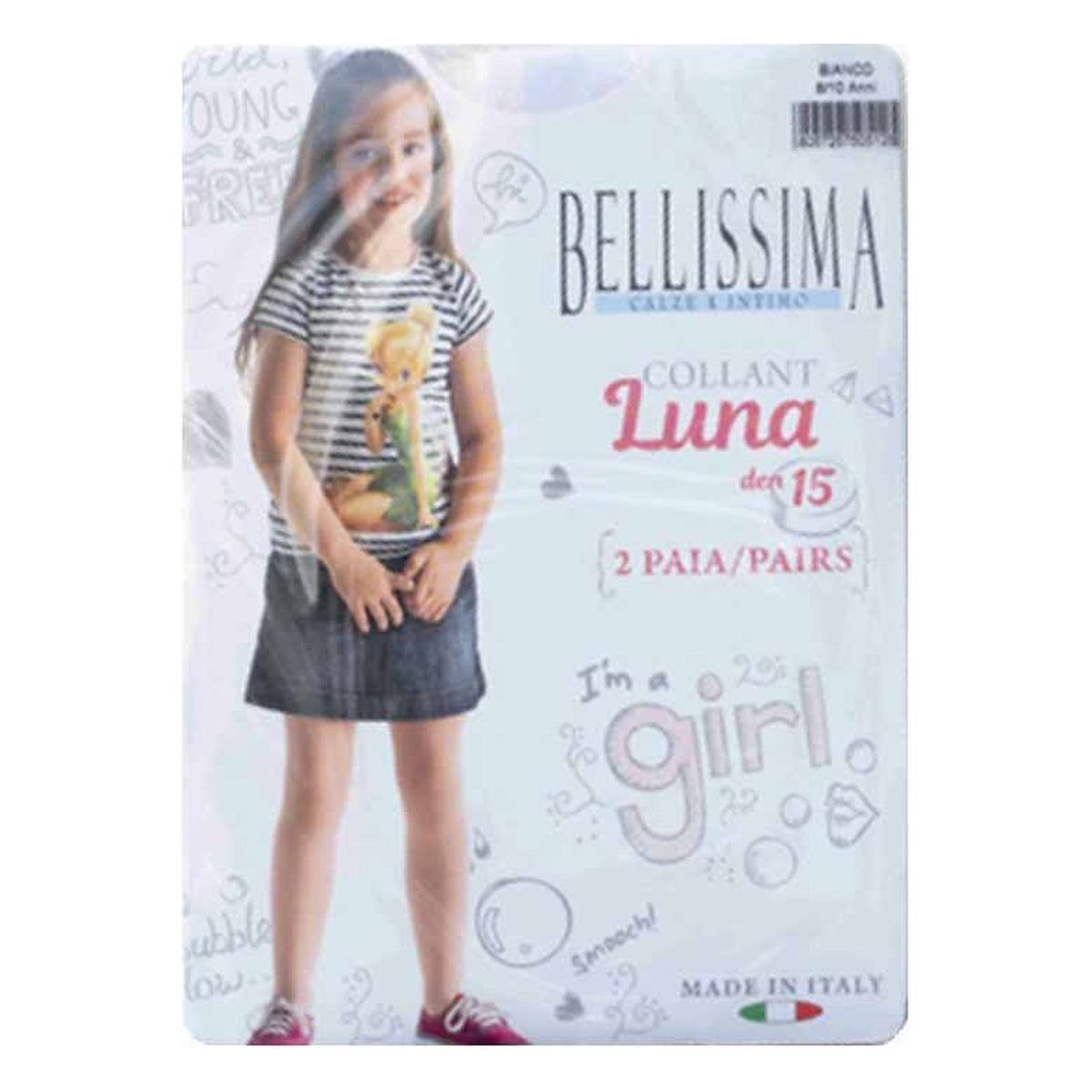 Collant Bellissima Luna 15 Den 14/16 Anni paia 12 all'Ingrosso