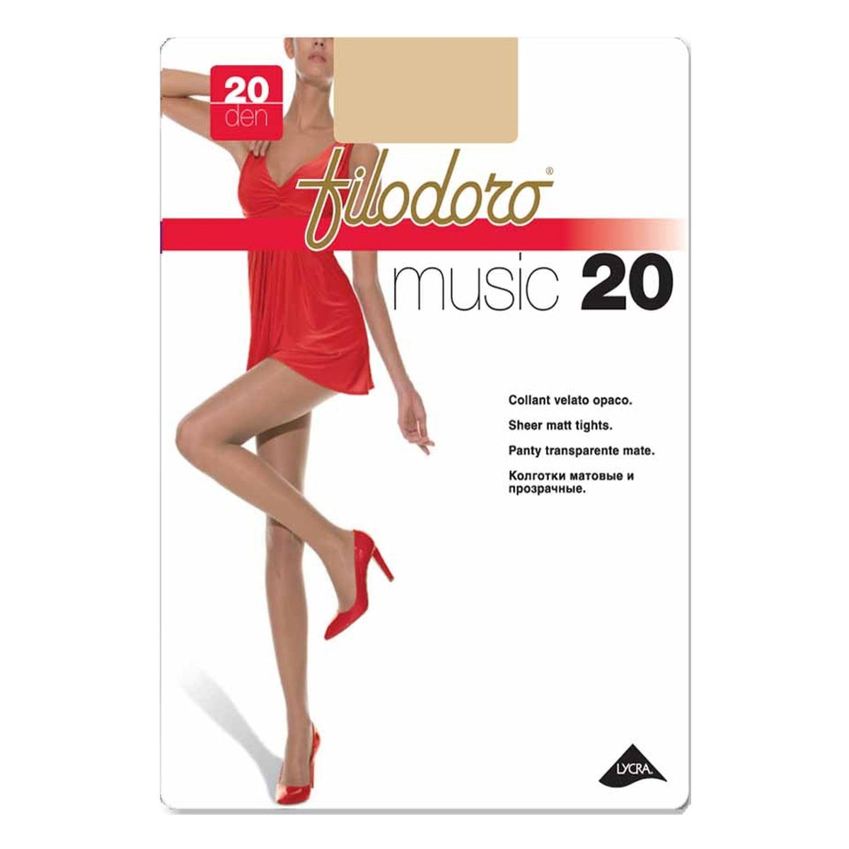 Collant Music 20 Filodoro paia 6 all'Ingrosso