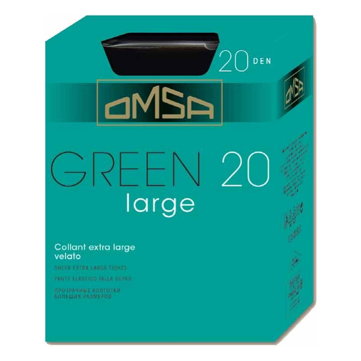 Collant Omsa Green Large Paia 10 all'Ingrosso