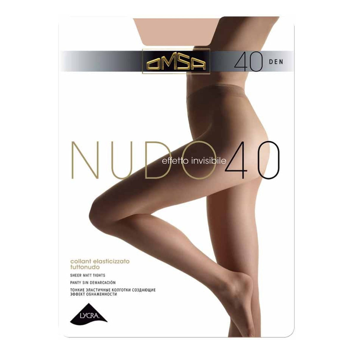 Collant Omsa Nudo 40 Den paia 5 all'Ingrosso