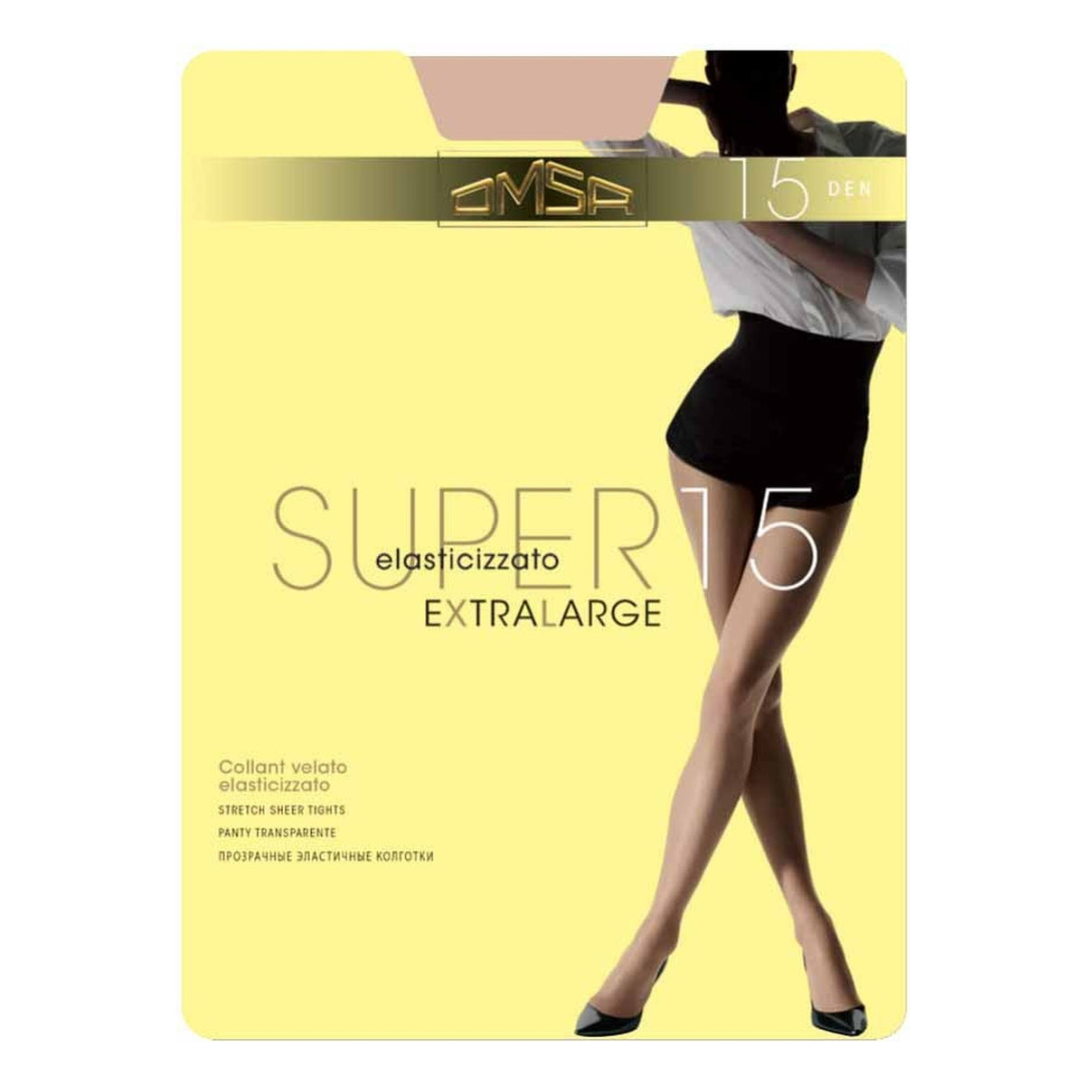 Collant Omsa Super 15 XL paia 10 all'Ingrosso