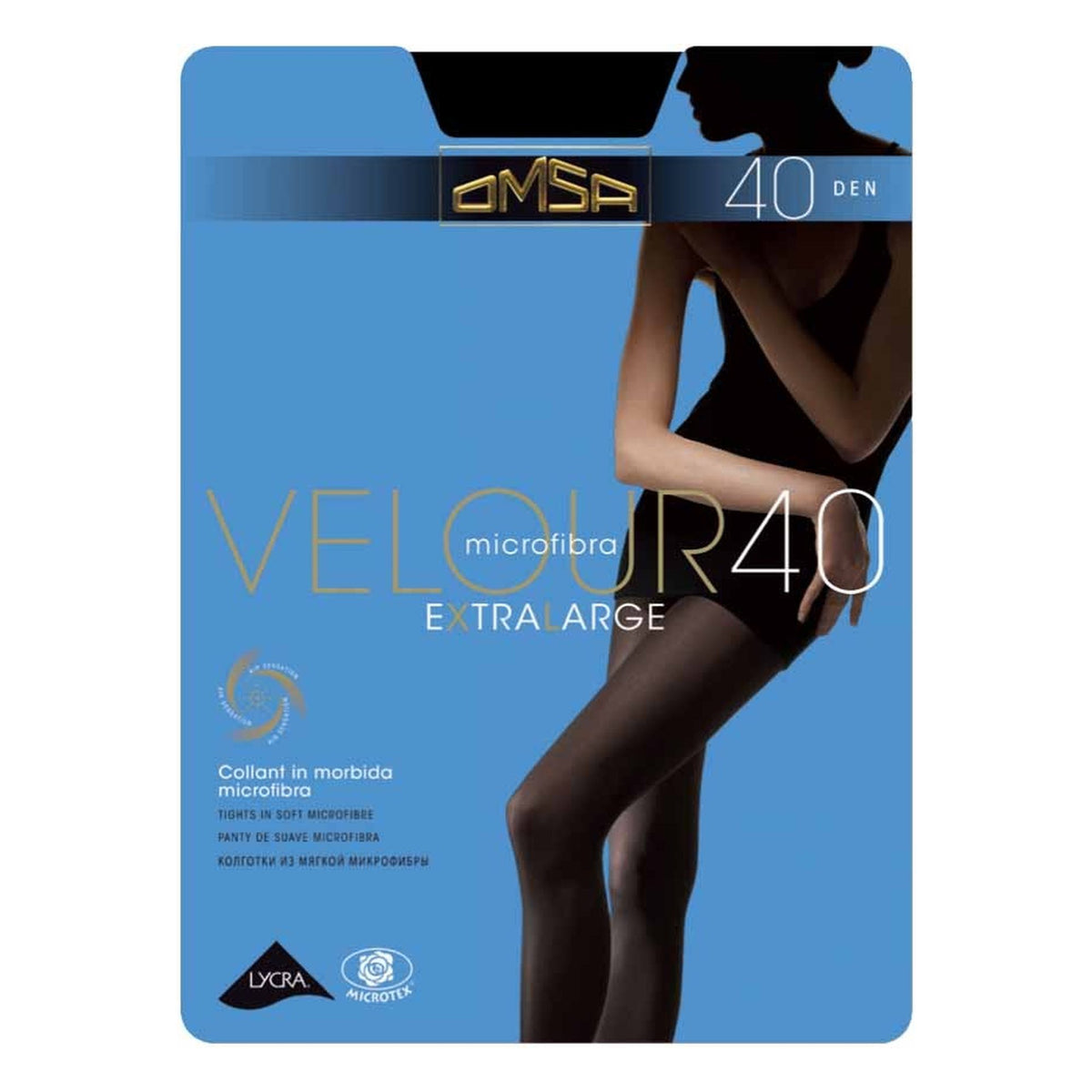 Collant Omsa Velour 40 XL paia 5 all'Ingrosso