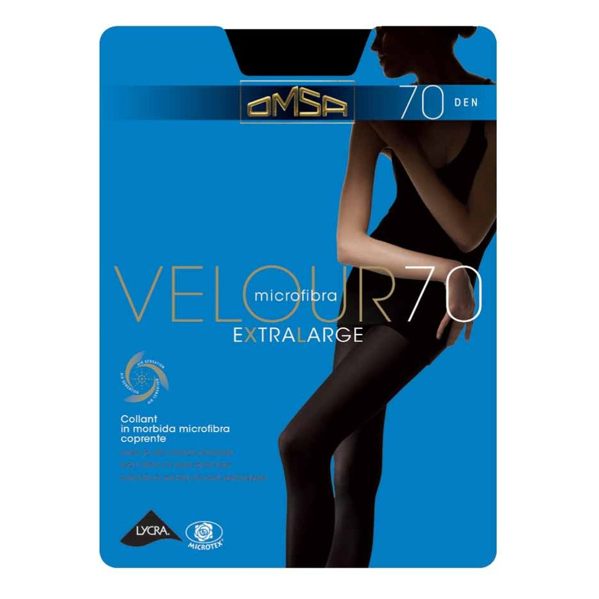 Collant Omsa Velour 70 XL paia 5 all'Ingrosso