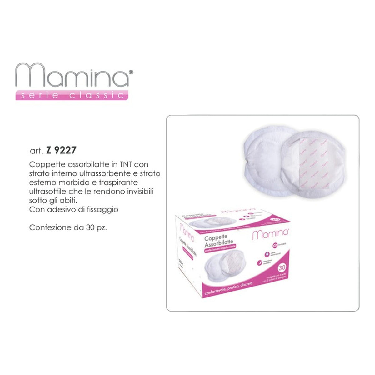 Coppette assorbilatte Mamina art.z9227 all'Ingrosso