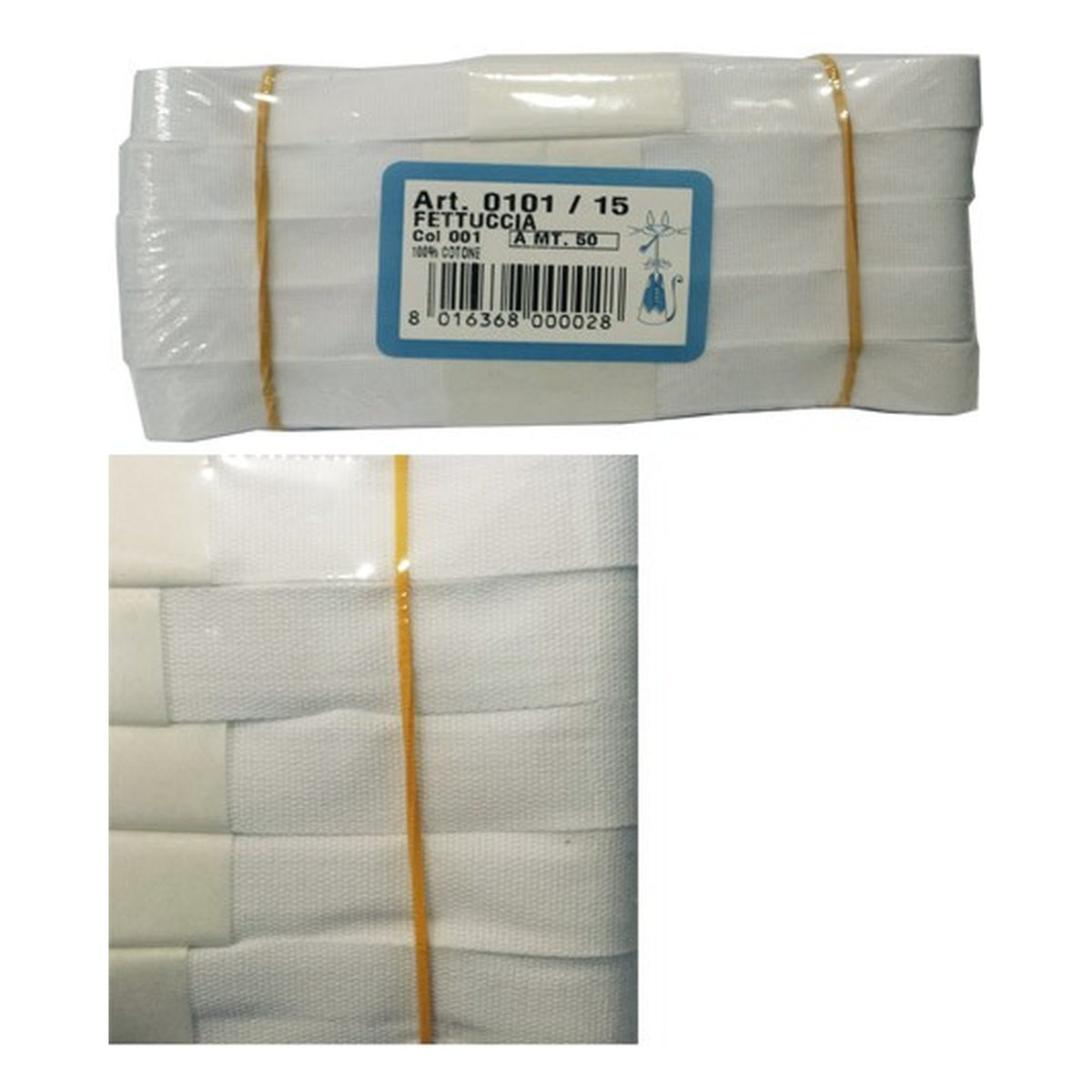 Cordella Liscia mm.15 Pezze 10x5 Metri all'Ingrosso