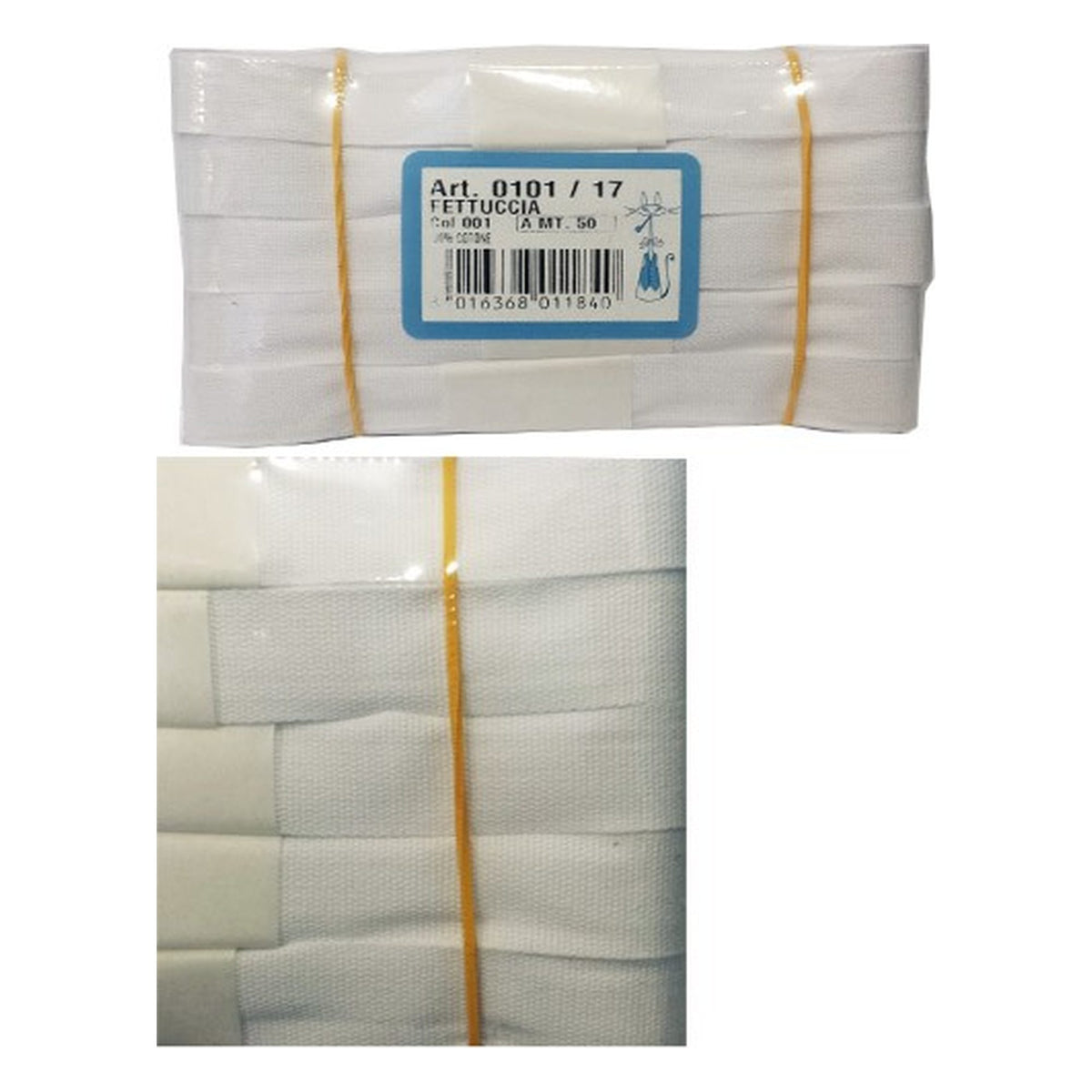 Cordella Liscia mm.17 Pezze 10x5 Metri all'Ingrosso