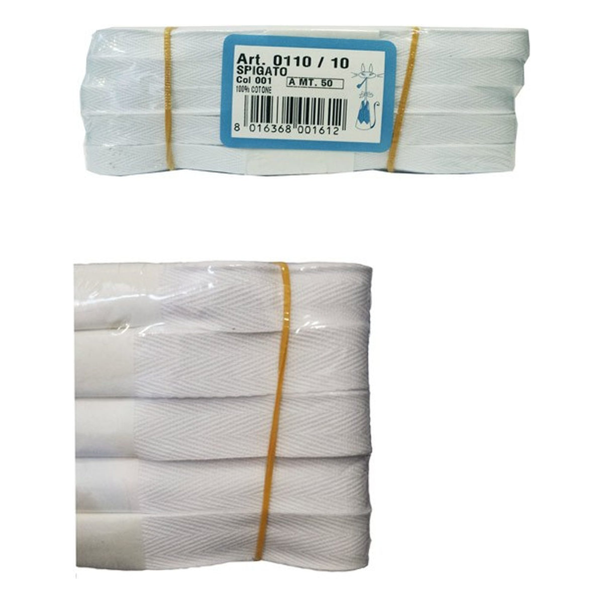 Cordella Spigata mm.10 Pezze 10x5 Metri all'Ingrosso