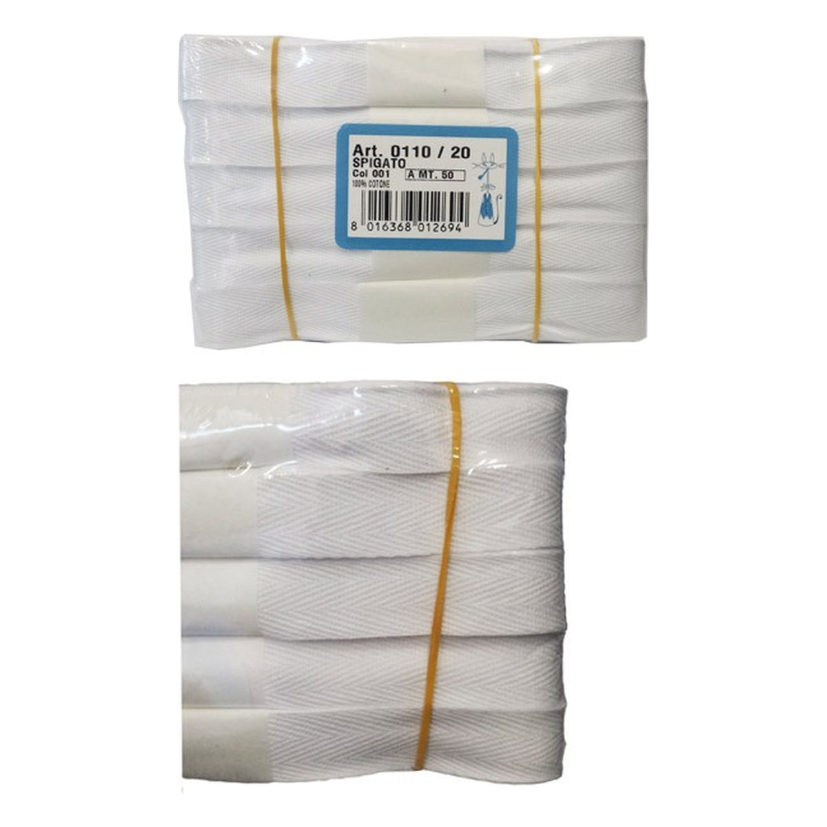 Cordella Spigata mm.20 Pezze 10x5 Metri all'Ingrosso