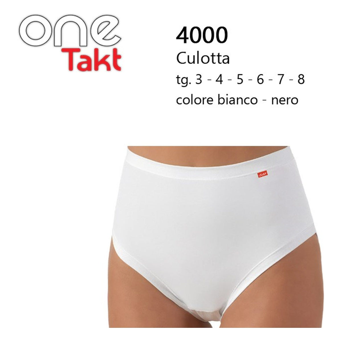 Culotta donna 4000 One Takt 3°/8° all'Ingrosso