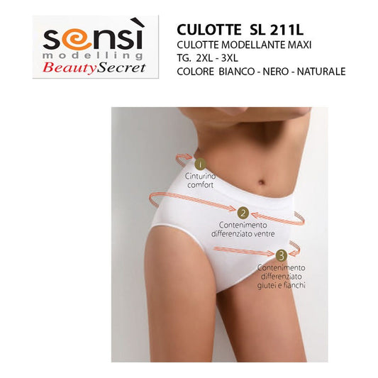 Culotte modellante Maxi Sensì art.SL 211 L all'Ingrosso