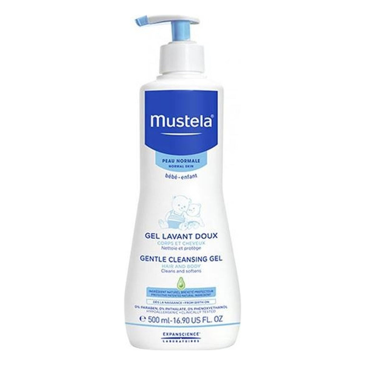 Detergente delicato corpo e capelli Mustela 500 ML all'Ingrosso