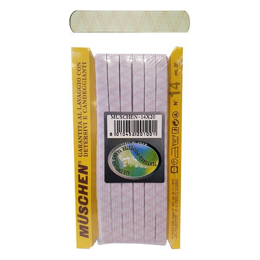 Elastico Treccia Muschen N°14 mm.9 pezze da metri 2 all'Ingrosso