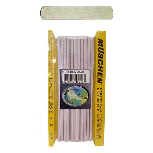 Elastico Treccia Muschen N°8 mm.5 pezze da metri 2 all'Ingrosso