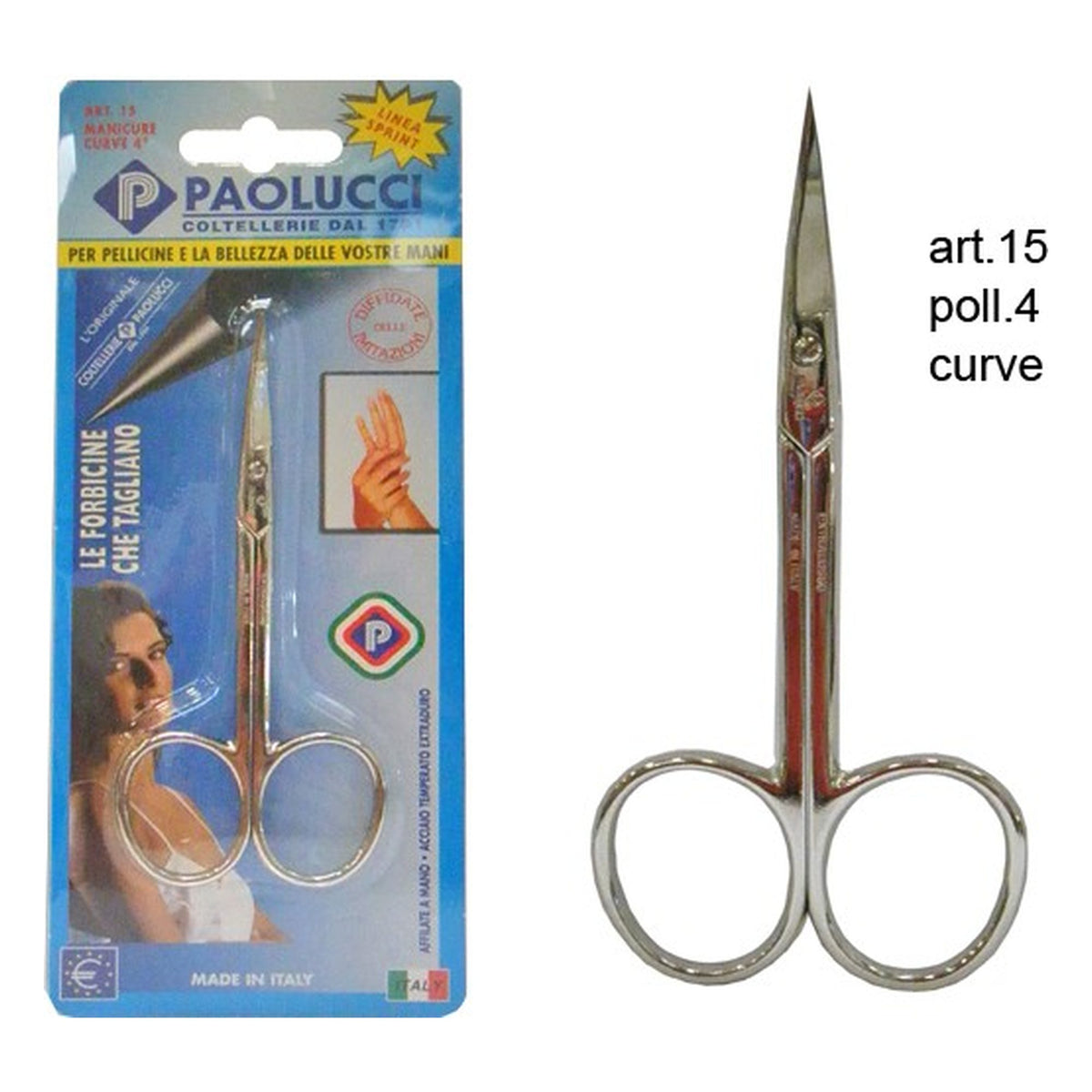Forbice Manicure Curva Art.15 Pollici 4 all'Ingrosso