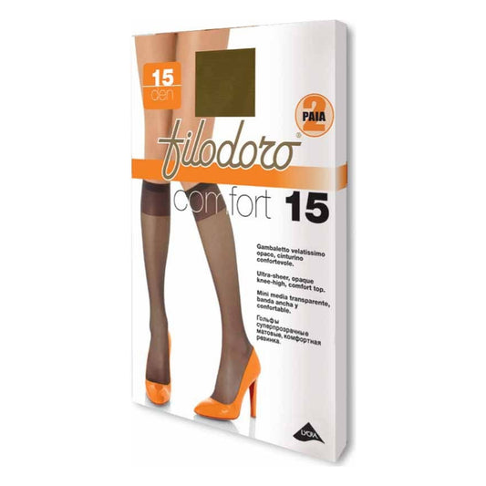 Gambaletto Filodoro Comfort 15 den paia 12 all'Ingrosso