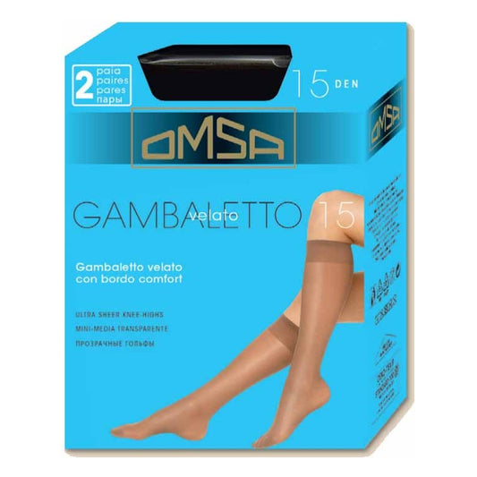 Gambaletto Omsa Velato 060 15 Den paia 20 all'Ingrosso