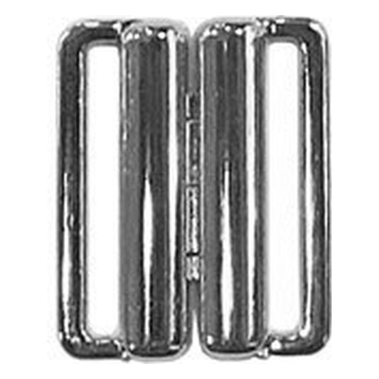 Ganci costume metallo art.16658 argento mm.20 pezzi 6 all'Ingrosso