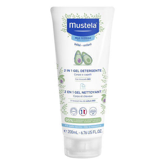 Gel Detergente 2 in 1 Mustela 200 ML all'Ingrosso