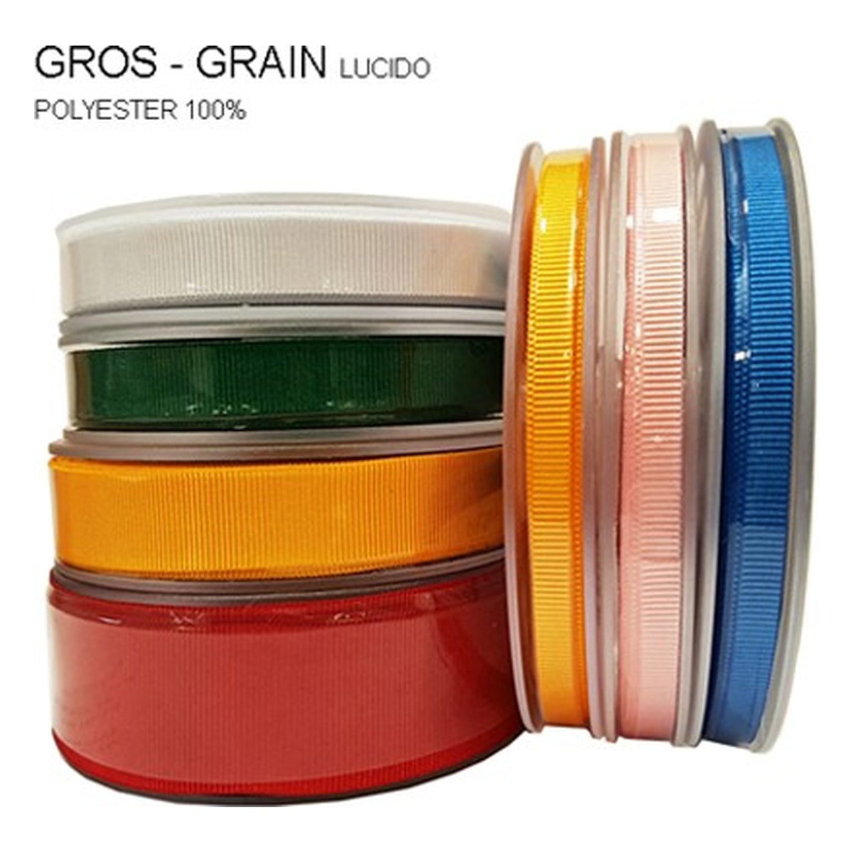Gros Grain Lucido mm.38 pezze da mt.20 all'Ingrosso