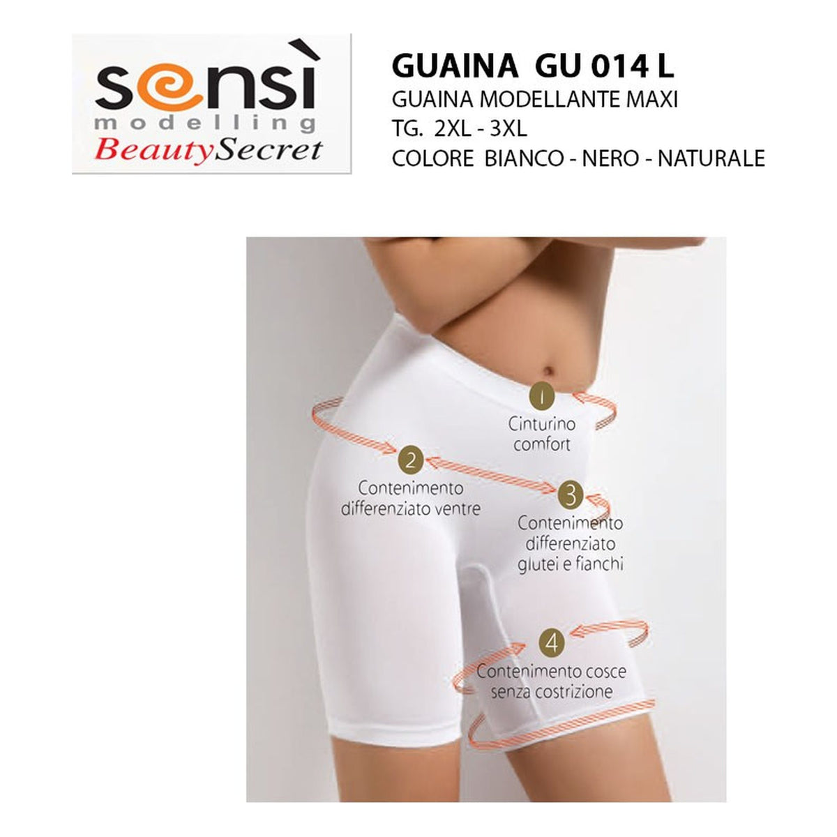 Guaina modellante Maxi Sensì art.Gu 014 L all'Ingrosso