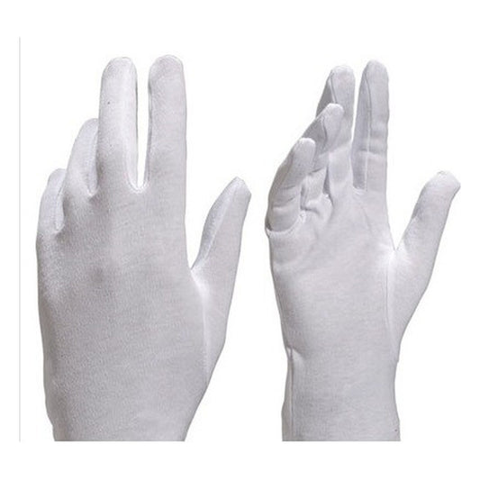 Guanti Donna Cotone 100% Bianco paia 10 all'Ingrosso
