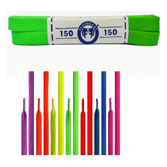 Lacci Fluo piatti cm.150 Paia 12 all'Ingrosso