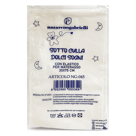 Lenzuolo sotto culla 045 35x75 cm nazarenogabrielli all'Ingrosso