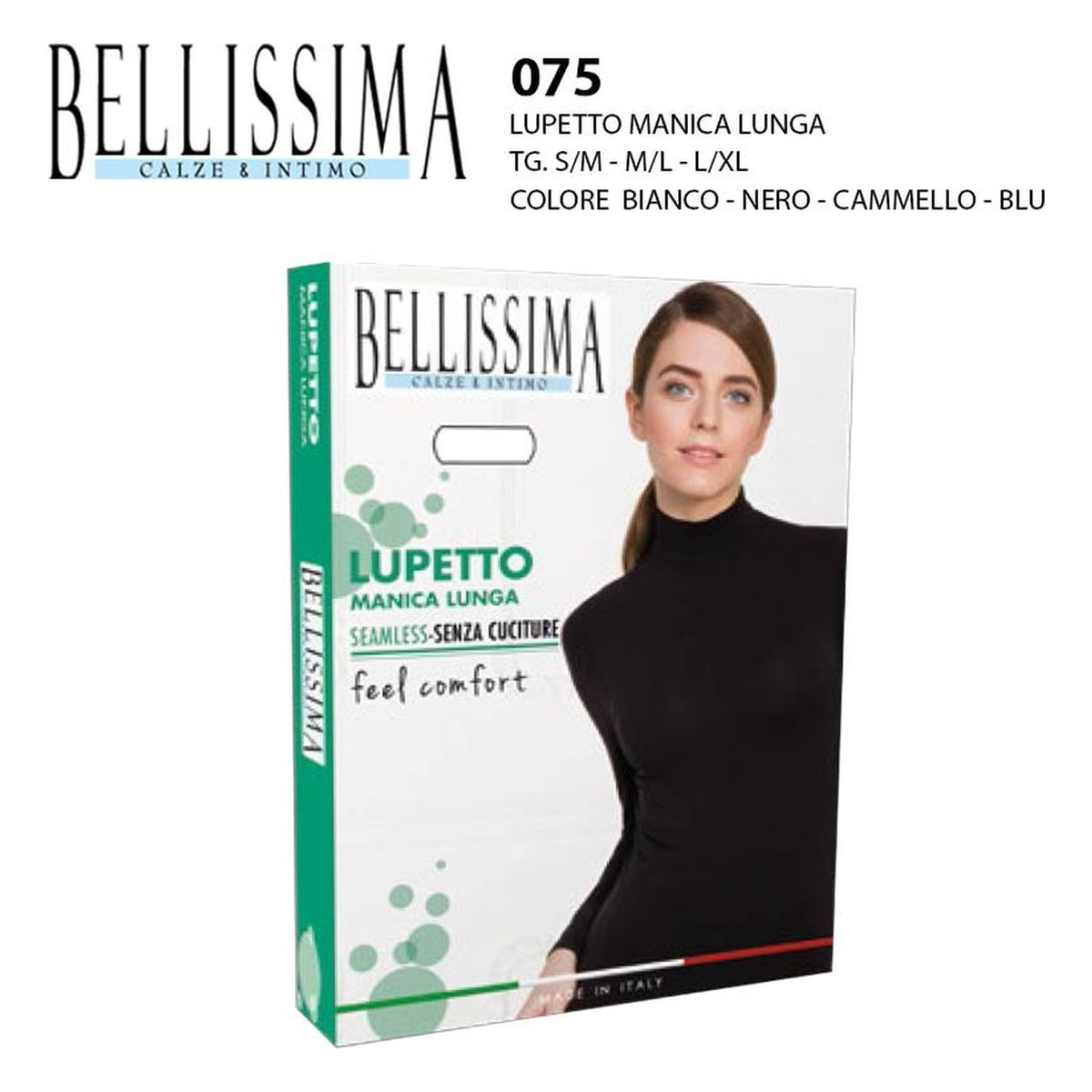 Lupetto manica lunga Bellissima art.075 all'Ingrosso