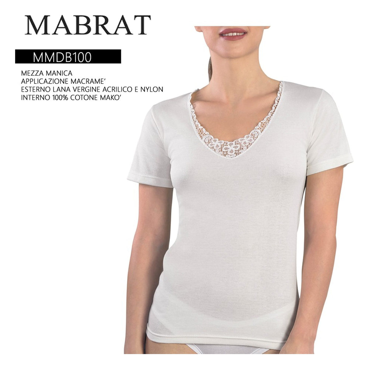 Maglia donna MMDB100 MABRAT 3/7 all'Ingrosso