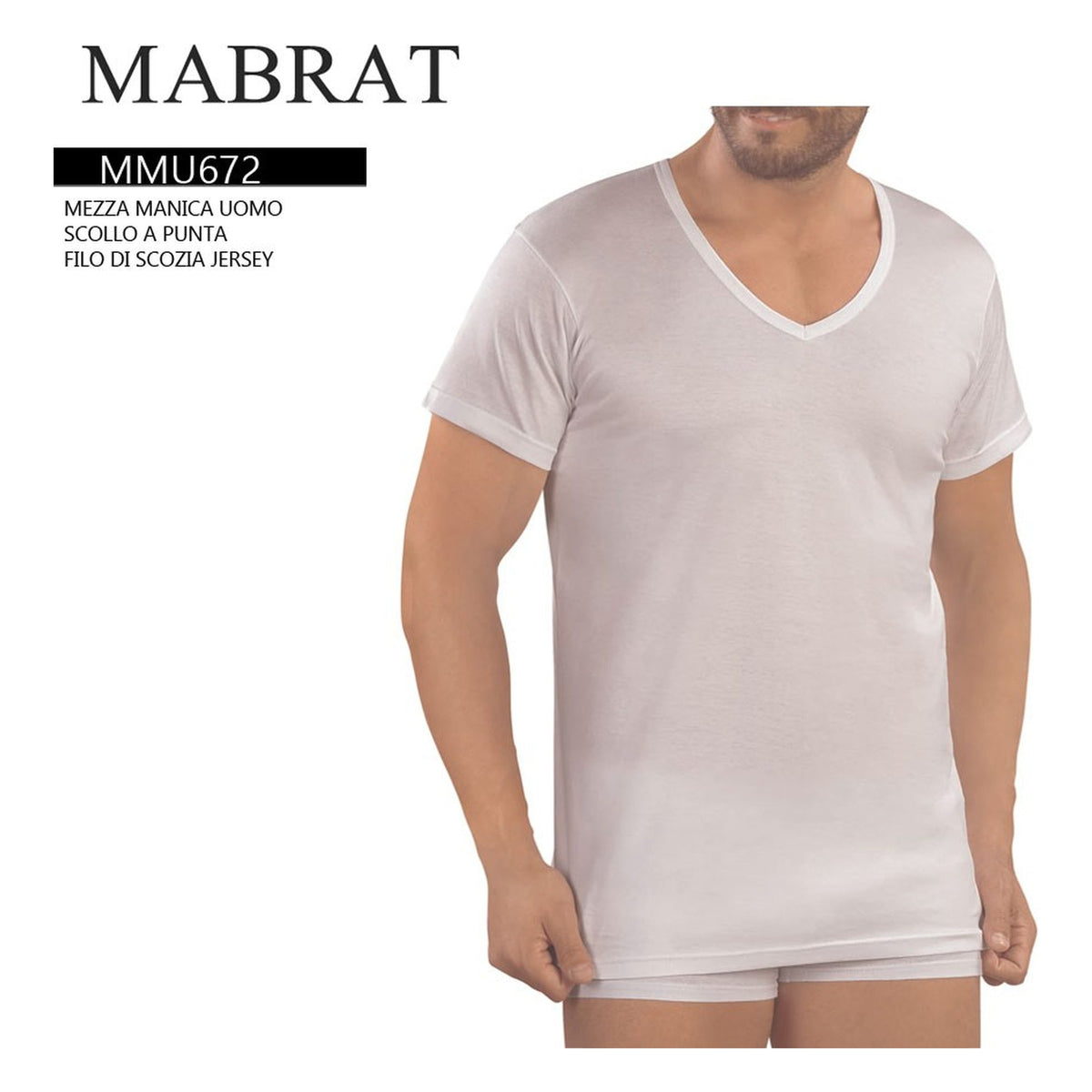 Maglia uomo MMU672 MABRAT 3/7 all'Ingrosso