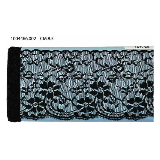 Merletto Nylon 1004466 mt.20 Bianco - Nero - Panna all'Ingrosso