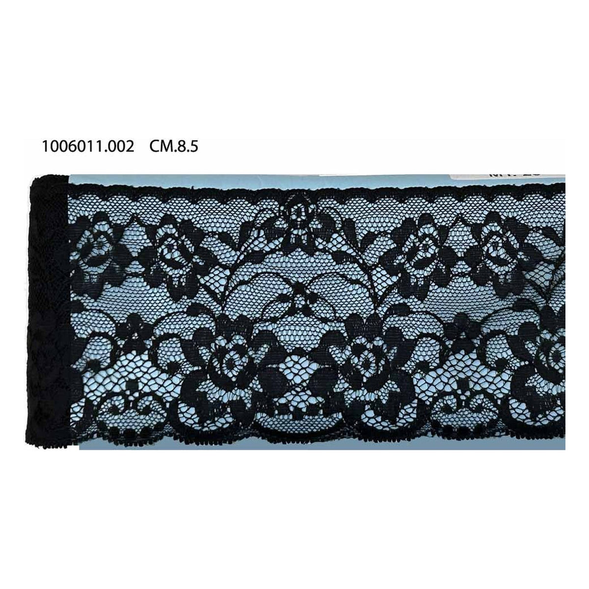 Merletto Nylon 1006011 mt.20 Bianco - Nero - Panna all'Ingrosso