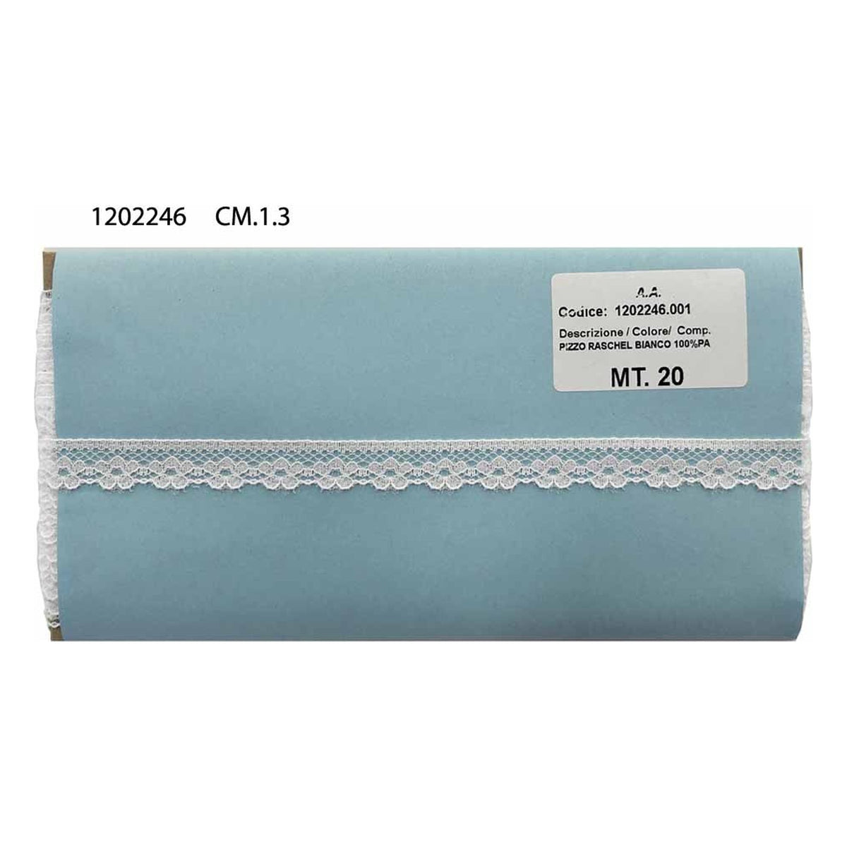 Merletto Nylon 1202246 mt.20 Bianco - Panna all'Ingrosso