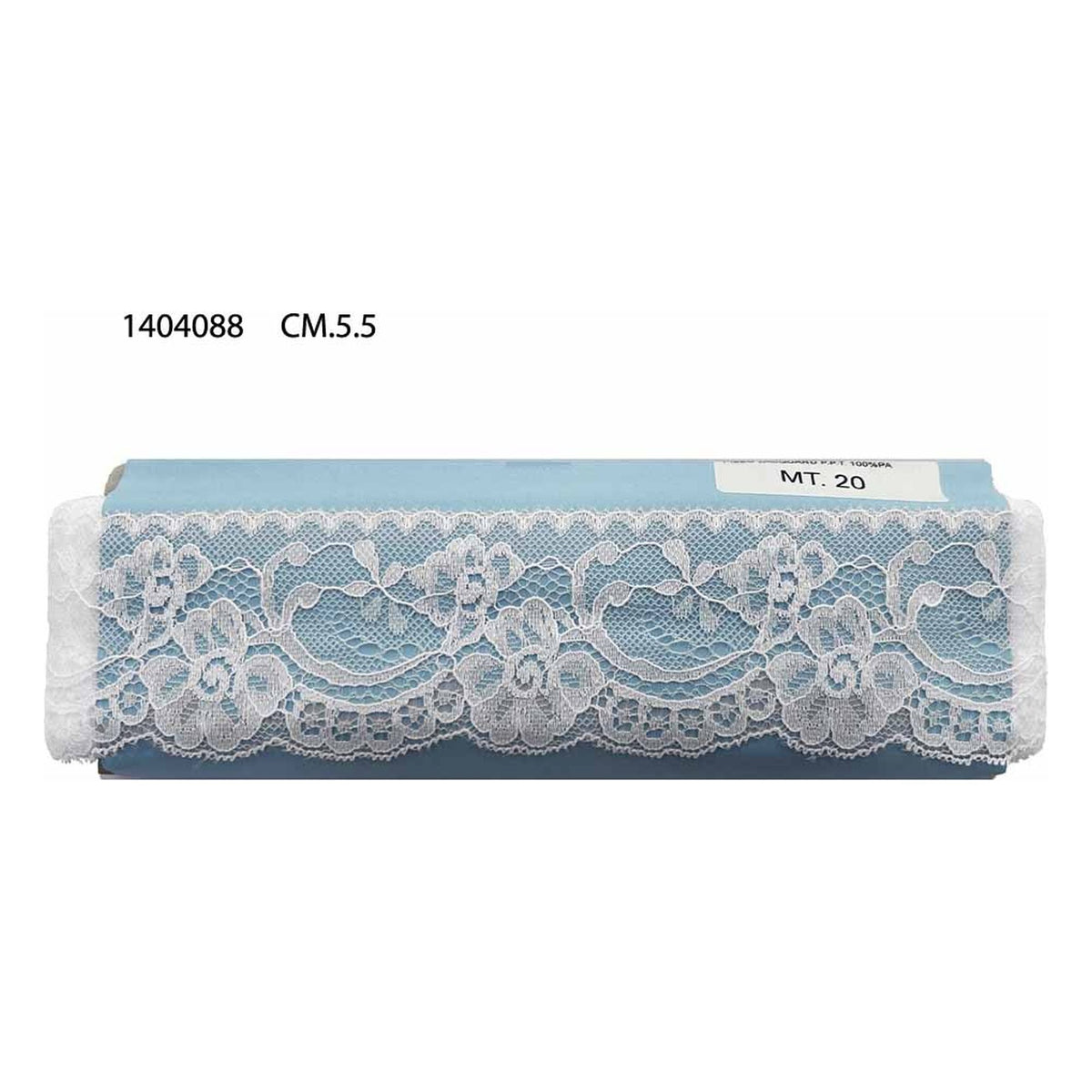 Merletto Nylon 1404088 mt.20 Bianco - Panna all'Ingrosso