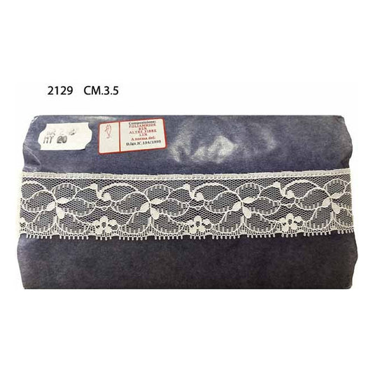 Merletto nylon 2129 mt.20 Panna - Bianco all'Ingrosso