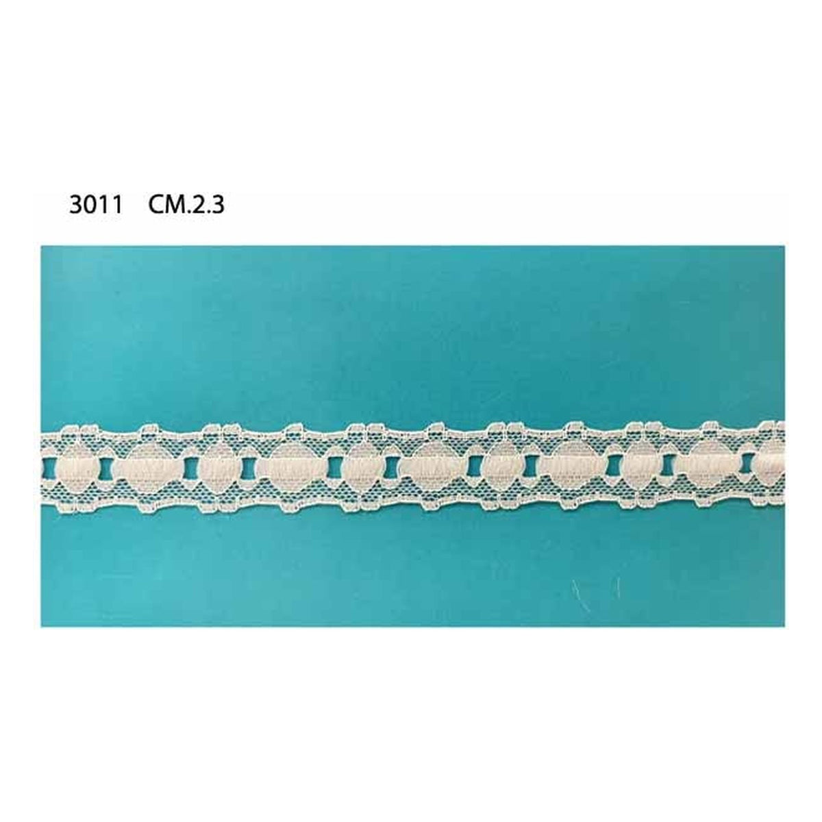 Merletto nylon 3011 mt.20 Panna - Bianco all'Ingrosso