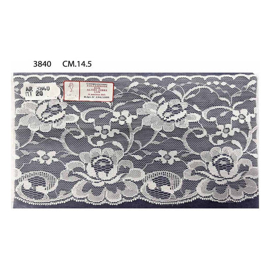 Merletto nylon 3840 mt.20 Bianco all'Ingrosso