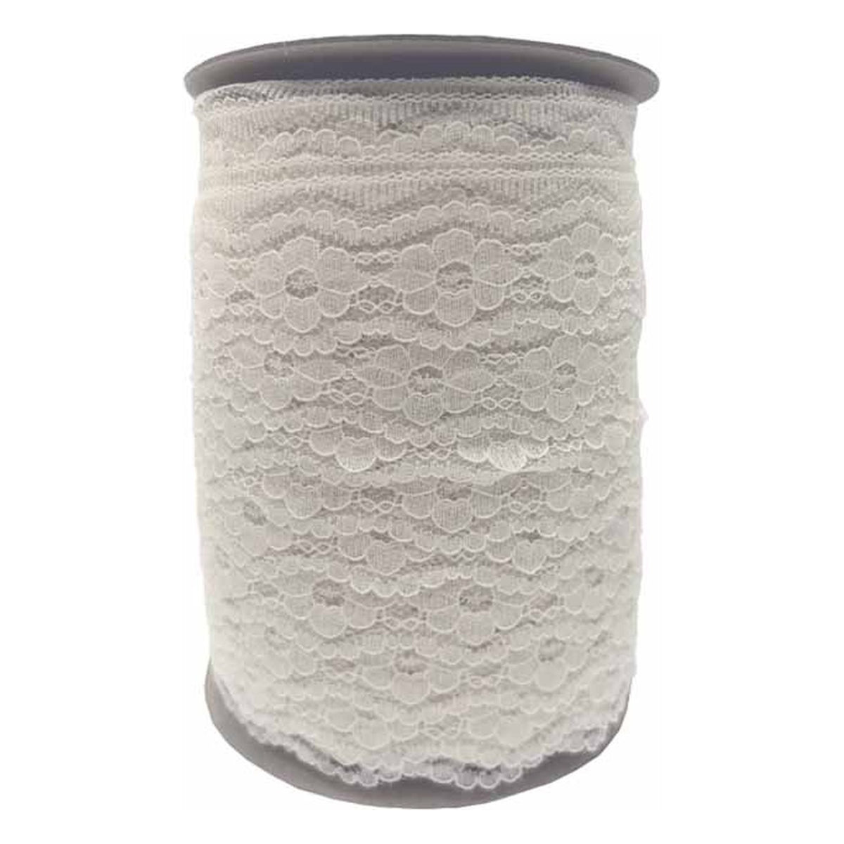 Merletto nylon 43/1 mt.91 Bianco Nero Colorato all'Ingrosso