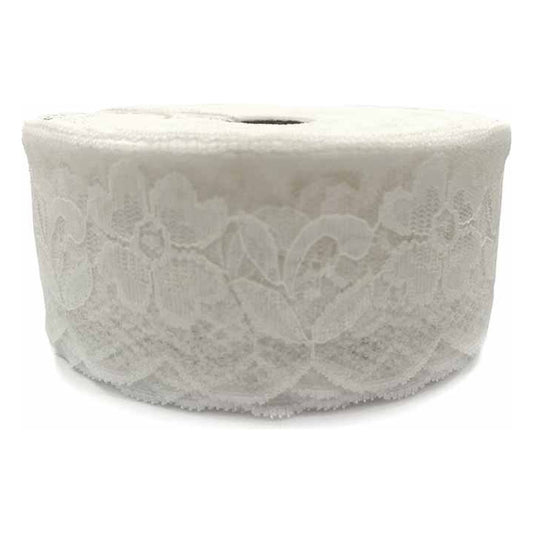 Merletto nylon 573 mt.92 Bianco Nero Colorato all'Ingrosso