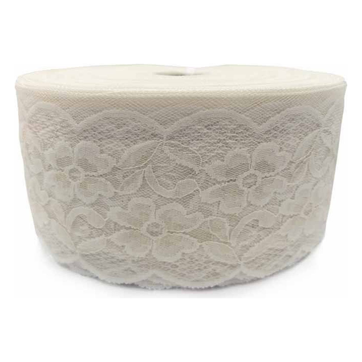 Merletto nylon 574 mt.93 Bianco Nero Colorato all'Ingrosso