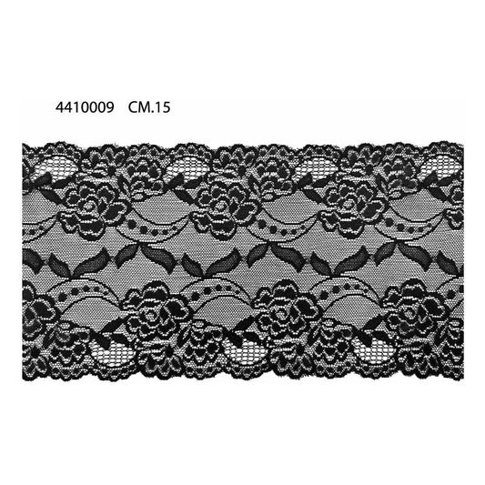 Merletto Nylon elastico 4410009 mt.20 Bianco - Nero - Colorato all'Ingrosso