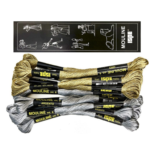 Moulinè Ispe 12 mat. da mt.8 Oro/Argento all'Ingrosso