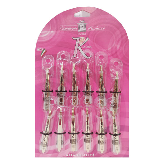 Pinzette dorate Paolucci acciaio inox art.172C pz.12 all'Ingrosso